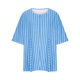 thumbnail image 5 of Camisas de Manga Corta para las Mujeres Blusa Suelta de Impresión Recortada Casual, 95% Poliéster 5% Spandex Top para Gimnasio, Diario Y Verano, 5 of 5