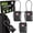 Black, variant on 3-Pack TSA Luggage Locks (Green)
