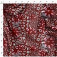 thumbnail image 4 of Soimoi Red Poly Georgette Fabric Leopard Animal Skin Fabric Prints By Yard 42 Inch Wide, 4 of 6