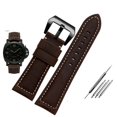 thumbnail image 3 of Correa de reloj de cuero vintage esmerilado para CITIZEN Three Eye Chronograph CA0690/CA0695-17E CA0617-11E Correa de reloj para hombre 20 22 mm, 3 of 5