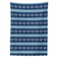 thumbnail image 2 of Winter Tablecloth, Traditional Scandinavian Needlework Inspired Pattern Jacquard Flakes Knitting Theme, Rectangle Satin Table Cover for Dining Room and Kitchen, 52" X 70", Blue White, by Ambesonne, 2 of 2