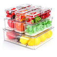 thumbnail image 1 of Organizador Refrigerador Cocina Set 10 Contenedores Con Tapa Xtellar blanco, 1 of 3