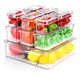 thumbnail image 1 of Organizador Refrigerador Cocina Set 10 Contenedores Con Tapa Xtellar blanco, 1 of 3