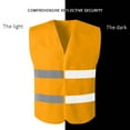 thumbnail image 6 of JGGSPWM Safety Vests Reflective Tank Construction Garden At Night Protective Yellow Reflective Neon Silver Strip High Visibility Work Vest Gold 均码, 6 of 9