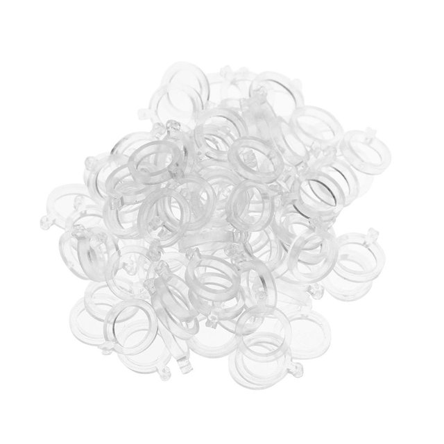 100 Uds. Bandas de señuelo de cebo de pellets de PE blanco para aparejos de pesca gruesos de carpa (3mm) Tmvgtek pescar