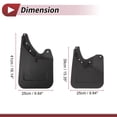 thumbnail image 3 of Unique Bargains 1 Set Mud Flaps Splash Guards for Toyota Fortuner 2010-2015 Front and Rear Mud Guards W/Mount Accessories, 3 of 6