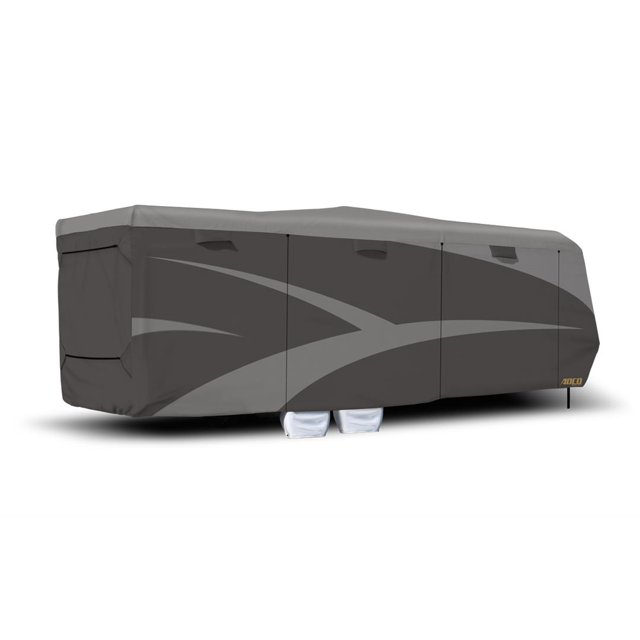 Adco Toy Hauler Trailer Cover 52271 Designer SFS Aquashed; For Receiver Hitch Trailer; Fits Up To 20 Foot Length Trailer; Moderate Weather Protection; Two-Tone Gray
