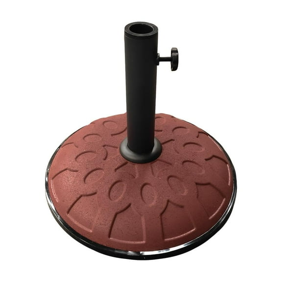 International Caravan 25-Pound Resin Compound Umbrella Base Terra Cotta