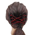 thumbnail image 3 of pitrice Pince à Cheveux Magique Extensible pour Femmes Double Coiffure Peignes pour Chignon Outils Rouge, 3 of 8