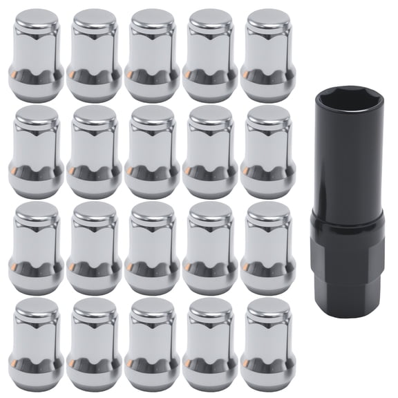 Anxingo 20Pcs M12x1.5 Lug Nuts with Tool,Wheel Bolts Replacement for Ford Fusion 2006-2019,Focus 2000-2019,Escape 2001-2019