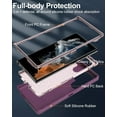 thumbnail image 3 of for Samsung Galaxy S22 Ultra Case, Dust-Proof Port Cover, Full-Body Silicone Rubber Phone Case for S22 Ultra 5G(2022), Military Grade Drop-Proof Shockproof Non-Slip, Pink/Purple, 3 of 14