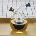thumbnail image 4 of Cheers.US 280ml Clear Glass Olive Oil and Vinegar Dispenser Cruet Bottles Double Pourer Spout Stoppers for Cooking,A Beautiful Addition to Any Kitchen and Dinnerware, 4 of 7