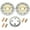 Gold, variant on Front Rear Brake Discs Rotors Pads For HONDA VFR 800 Fi Interceptor 98-01 99 00 VFR 800 V-TEC 02-05 03 04