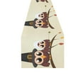 thumbnail image 2 of MYPOP Owl Thanksgiving Day Cotton Linen Table Runner 16x72 inches, 2 of 5