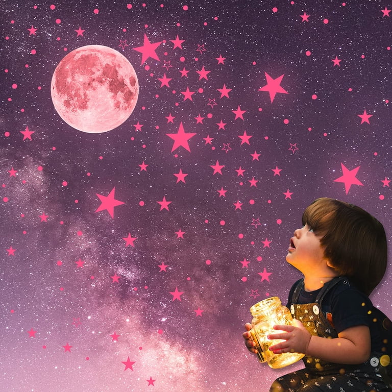 Glow In The Dark Stars Stickers For Ceiling 100 Pcs...