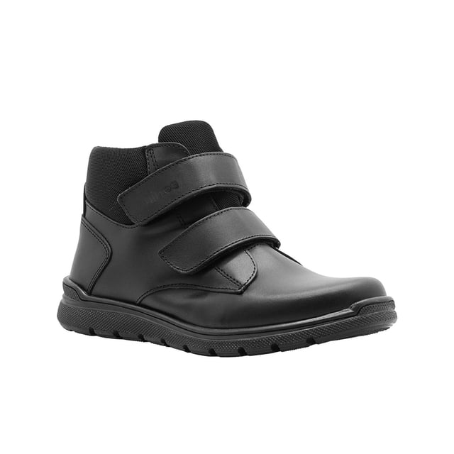 Bota Escolar Piel Negro Doble Contactel Ajusto Super Ligera negro 20.5