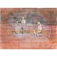 thumbnail image 2 of Klee, Paul 14x11 Black Ornate Wood Framed with Double Matting Museum Art Print Titled - Episode Before an Arab Town, 2 of 4