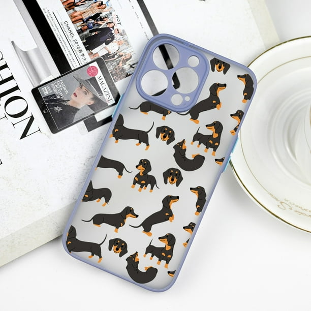 Cute Dachshund Bulldog Phone Case for iPhone 11 12 13 14 15 Pro