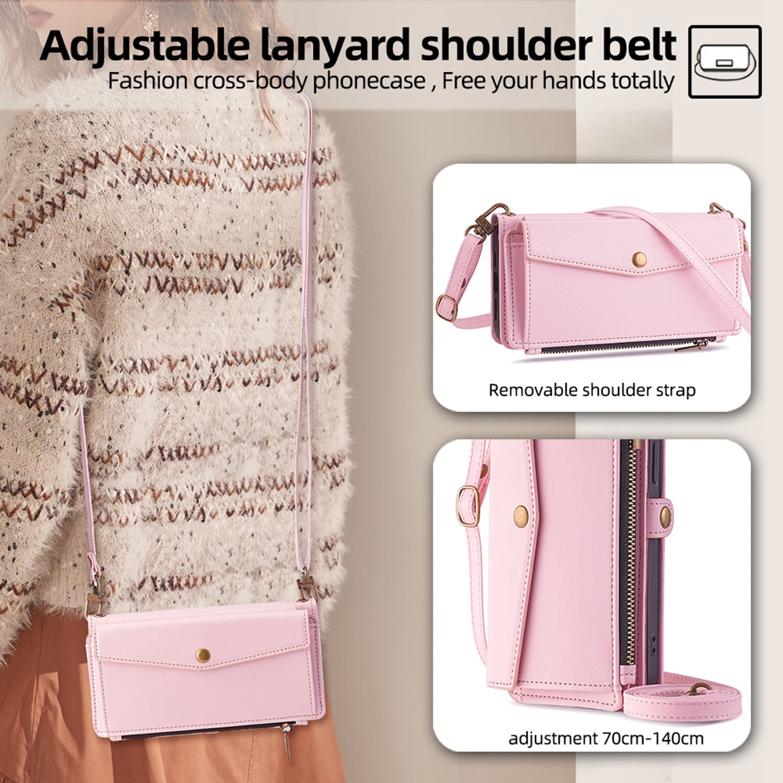 ShieldPlus for Motorola Moto G Stylus 5G Case 2024, Magnetic Flip RFID Blocking PU Leather for Moto G Stylus 5G (2024) Wallet Case for Women Men with Credit Card Holder Zipper Pocket,Pink