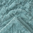 thumbnail image 7 of Chanasya Fuzzy Soft Cloud Textured Embossed Faux Fur Throw Blanket - Plush Sherpa Solid Cozy Blanket for Bed Sofa Chair Couch Cover Living Bed Room (50x65 Inches) Tan Turquoise Blanket, 7 of 7