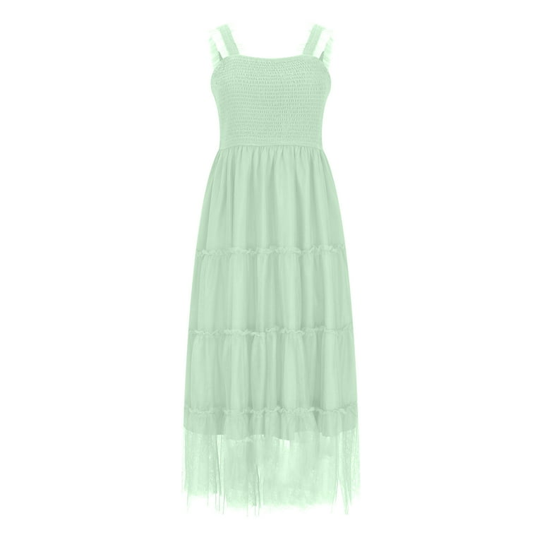 open lace back dress One Shoulder Pleated Fan Maxi Dress - Mint Green
