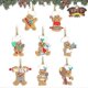 thumbnail image 2 of Christmas Pendant Gingerbread Man Hanging Ornaments Christmas Decorative Gifts Diy Flag Flower Snow Landscape Arrangement, 2 of 5