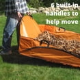 thumbnail image 4 of Cleanup Tarp EZ Leaf Hauler, reutilizable para césped y jardín, 4 of 6