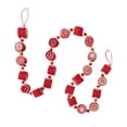 thumbnail image 5 of Red & White Felt Candy Garland Multicolor 68"H Wool, 5 of 5