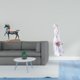 thumbnail image 2 of Escultura De Caballo De Pie Y Estatua De Dama De Porcelana, Figura De Niña Nórdica Para Escritorio, Sala De Estar, Estantería, Gabinete, Decoración, Adorno Fengshui, 2 of 8