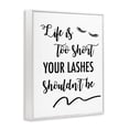 thumbnail image 4 of Stupell Industries Fun Lashes Phrase Beauty & Fashion Painting White Framed Art Print Wall Art, 11 x 14, 4 of 10