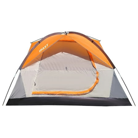 Person Family Camping Tent Portable Lightweight Waterproof Cabana Beach Orange   Garden & Outdoor   Polyester