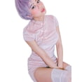 thumbnail image 1 of Lucakuins mujeres chinas Qipao Suede brillante Mini vestido cierre Split Club fiesta ceñido al cuerpo vestido Lucakuins s-L, 1 of 2