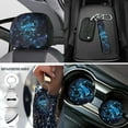 thumbnail image 4 of Uorisanigo Auto Seat Covers for Cars Blue Dolphin with Wheel Cover Protector Seatbelt Shoulder Pad Center Console Pads Headrest Cushion Gear Shift & Hand Brake Covers Car Coasters Keychain,18 Pieces, 4 of 7