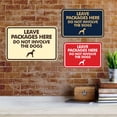 thumbnail image 4 of Signs ByLITA Classic Framed Leave Packages Here Do not Involve the Dogs Entrance Sign (Black Gold) - Medium, 4 of 6
