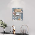 thumbnail image 2 of Nautical Bathroom Decor Beach Wall Art Anchor Lighthouse Ocean Seashells Bathroom Pictures For Wall Coastal Artwork Canvas Print For Bathroom Living Room Bedroom Office Framed 12"x16", 2 of 6