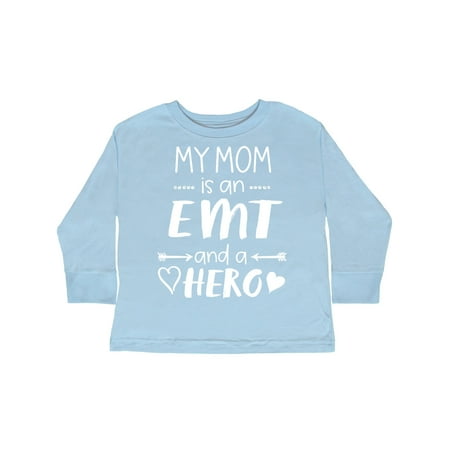 

Inktastic My Mom is an EMT and a Hero Gift Toddler Boy or Toddler Girl Long Sleeve T-Shirt