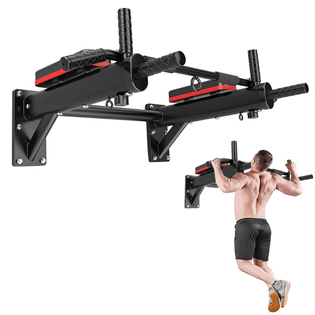 6IN1 Pull Up Bar,Multifunctional Wall Mounted Pull Up Bar Chin Up bar