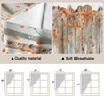 thumbnail image 3 of Orange Grey Forest Kitchen Window Curtains, Swag Curtains Valance for Bedroom Living Room Bathroom, Grey Modern Art Oil Painting Rod Pocket Window Treatment Curtain Block Drapes 2 Panels 36"x36", 3 of 9