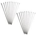 thumbnail image 4 of Set of 11 Stainless Steel Single Point Knitting Needles, 25CM , Smooth and for Easy Knitting Projects, 4 of 8