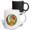 Multicolor, variant on 3drose, Sara Female Name, Moon, Woman, Chic Lion Head. Art Gift for a Woman, 11oz Two-tone Blue Mug