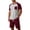 Wine_#01, variant on Sewkxo Mens Pajamas Set Lightweight Summer Pjs Sleepwear Soft Comfy Short Sleeve Sleep Set With Pocket,Pink 4XL