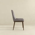 thumbnail image 4 of Grayson Mid-Century Modern Polyester Blend Fabric Dining Chair in Gray (Pair), 4 of 6