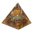thumbnail image 1 of Epoxy Ornament, Pyramid Ornament Positive Style Representing Luck Durable Reliable Triangular  For Yoga For Meditation, 1 of 8