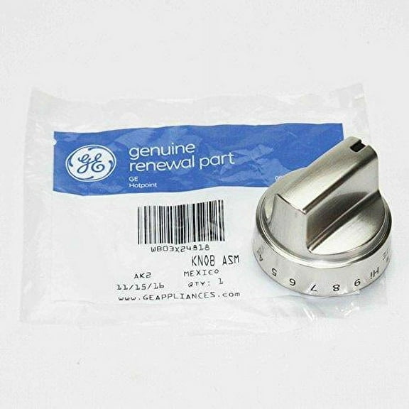 General Electric Range Knob Stainless Steel WB03X24818