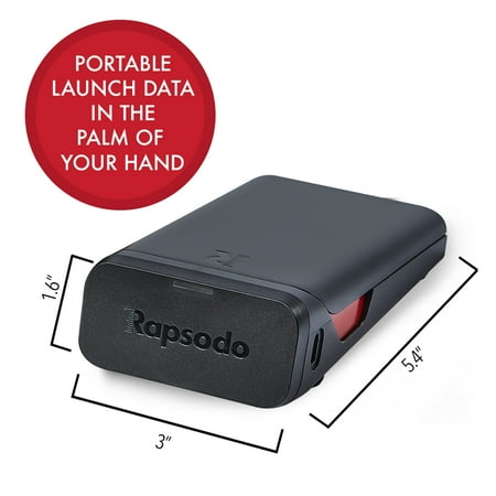 Rapsodo - MLM Mobile Golf Launch Monitor (iOS compatible) - Black