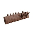 thumbnail image 4 of GUOOL Wall Mounted Coat Rack, Flip Down Wall Hook Rack, Decorative, Entryway Coat Rack walnut color 8 key, 4 of 9