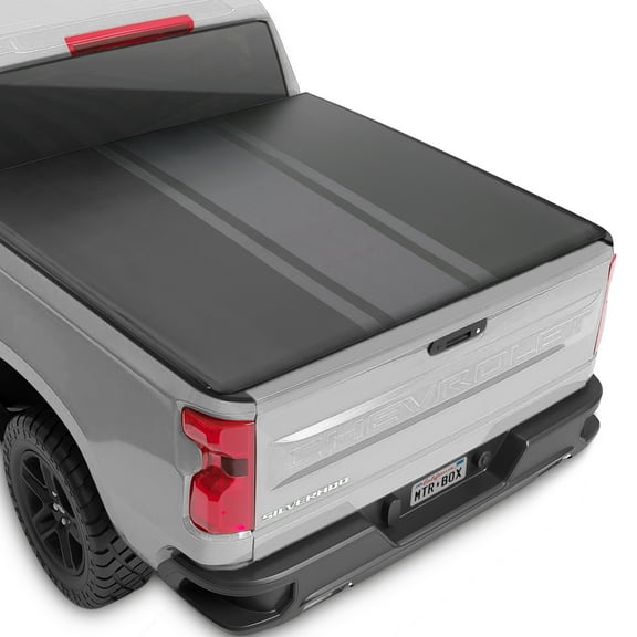 Tonneau Cover Soft Roll-up for Chevrolet Chevy Silverado 1500 2019-2024 and GMC Sierra 1500 19-24 Short Bed 5.8 ft