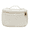 Cream, variant on Impressions Vanity Dublin Cosmetic Bag, Crafted Faux Pebbled Supple Leather with Gold Hardware
