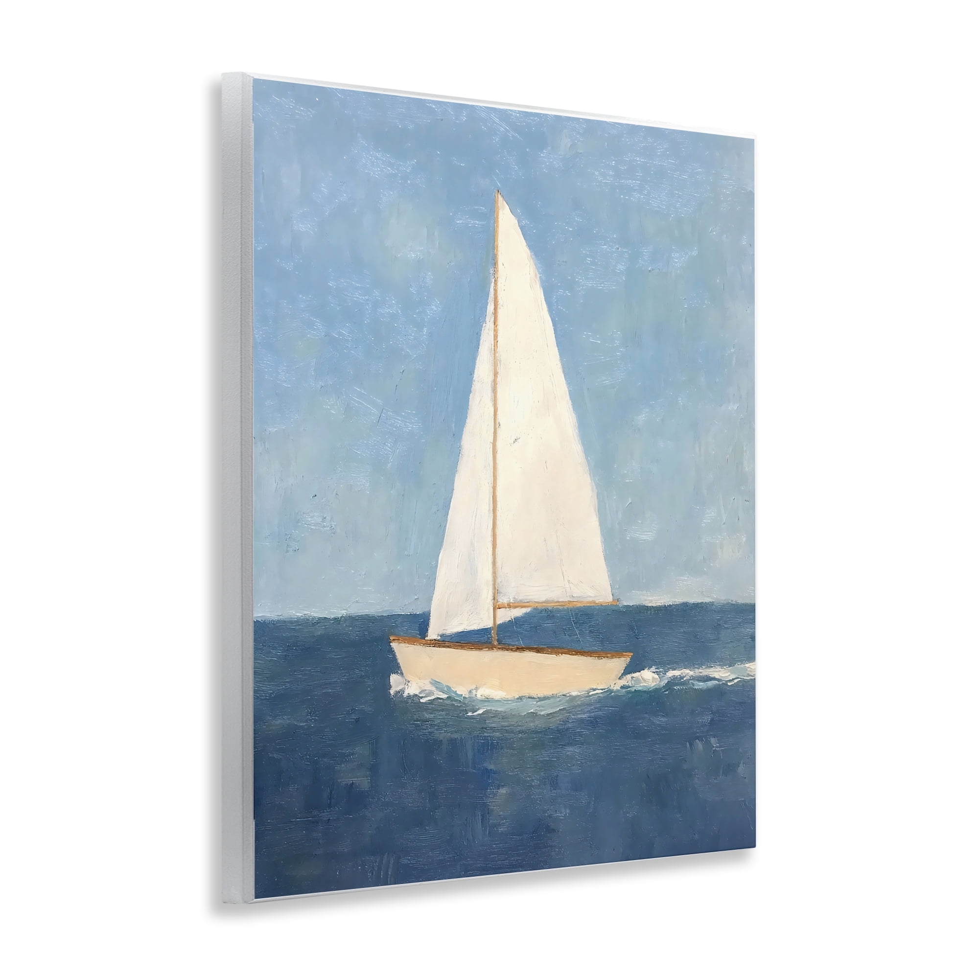 Stupell Industries Deep Blue Sail at Sea Wall Plaque Art, design by Creative Studio