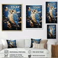 thumbnail image 4 of Designart "Sentinels Of The Enchanted Forest: The Owl" Animals Owl Floater Framed Canvas Prints, 4 of 5
